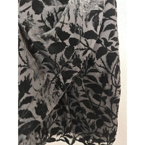 The Kooples Short Black Devore Velvet Dress Size S Cocktail - Picture 9 of 16